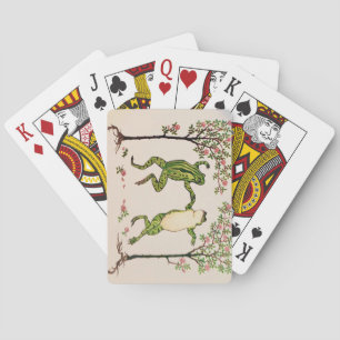 Dancing Frogs Playing Cards