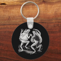 Dancing Frogs Toad Goblincore Dark Academia Retro