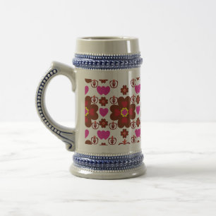 Dancing Galaxy Cosmic Drinkware Pattern Beer Stein