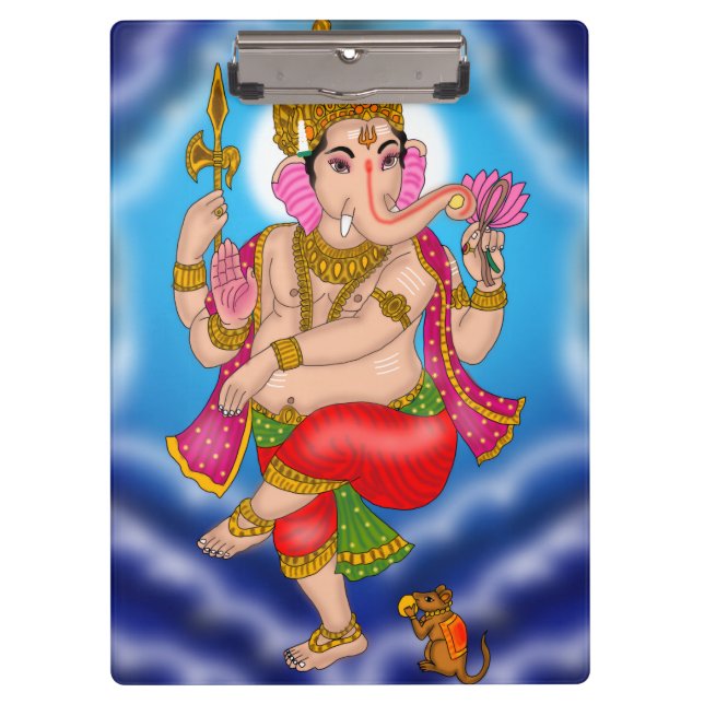 Dancing Ganesha Clipboard (Front)