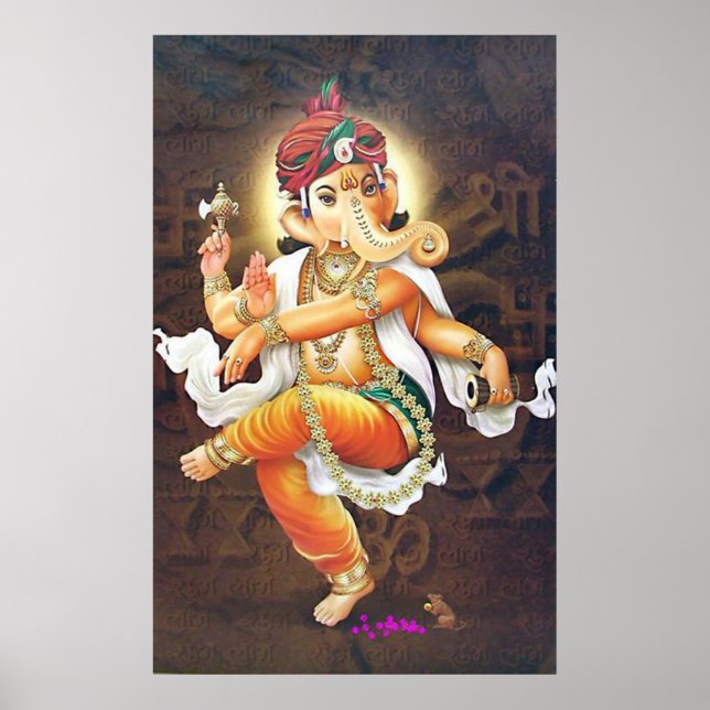 dancing ganesha poster (Front)