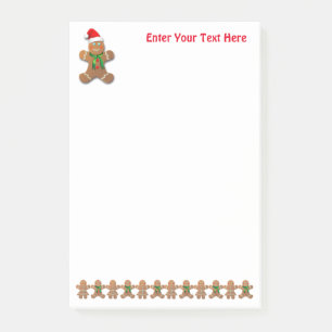 Dancing Gingerbread Cookies Post-it Notes
