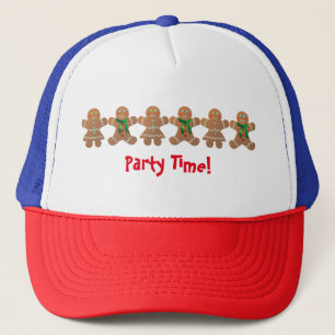 Dancing Gingerbread Cookies Trucker Hat