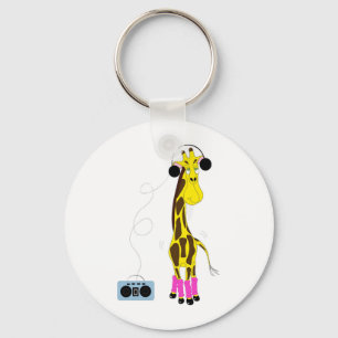 Dancing Giraffe Key Ring