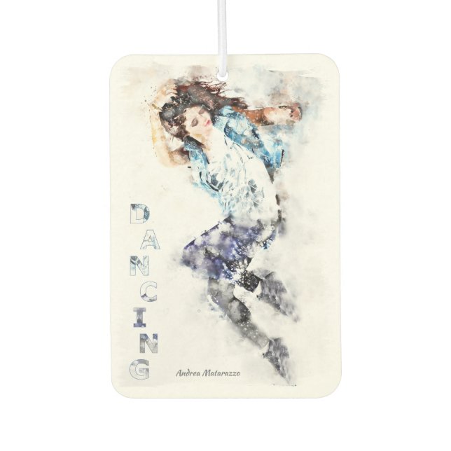 Dancing Girl 2  Car Air Freshener (Front)