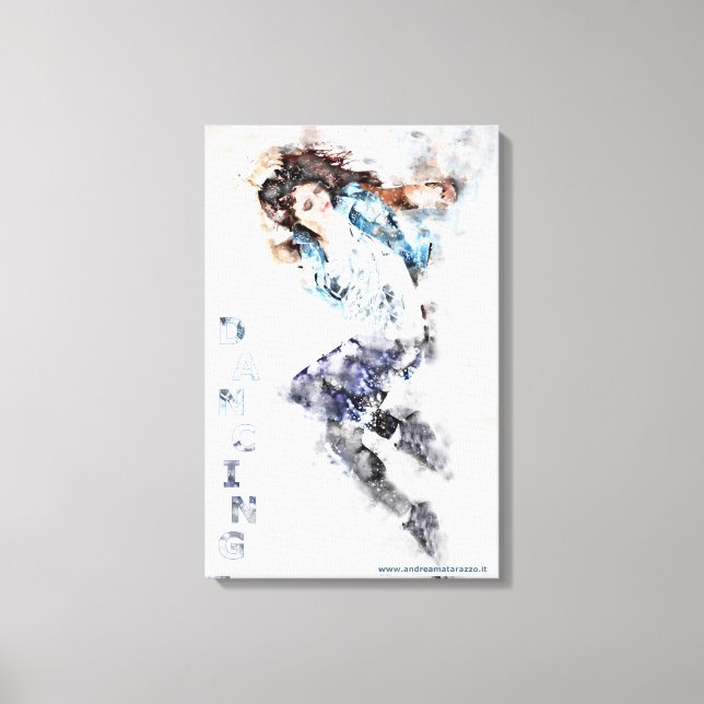 Dancing girl canvas print (Front)