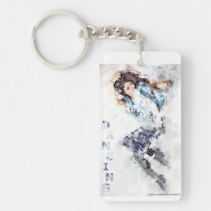 Dancing girl  key ring