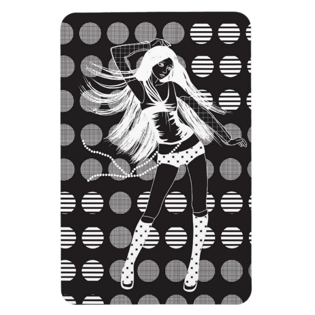 dancing girlfriend in the dark magnet (Vertical)