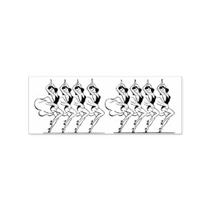 Dancing Girls Thunder_Cove Rubber Stamp