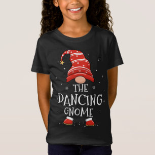Dancing Gnome Xmas Family Matching Funny Christmas T-Shirt