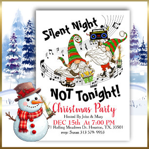 Dancing Gnomes Christmas Invitation