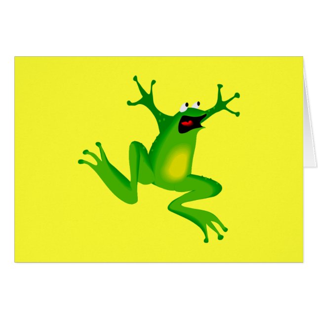 dancing green frog (Front Horizontal)