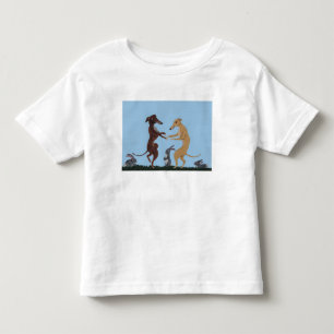 Dancing Greyhounds and Bunny Friends T-Shirt