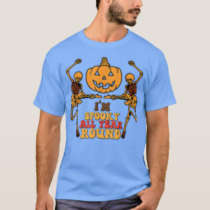 Dancing Guitar Skeleton Im Spooky All Year Round H T-Shirt