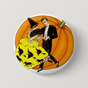Dancing Halloween Couple 6 Cm Round Badge