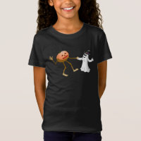 Dancing Halloween Pumpkin and Ghost