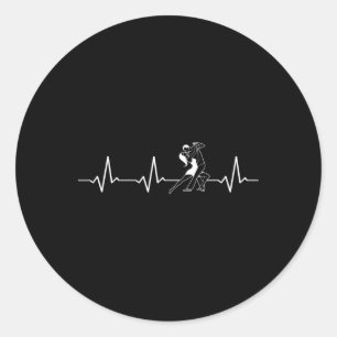 Dancing Heartbeat Rumba Salsa Cha Cha Jive Bachata Classic Round Sticker