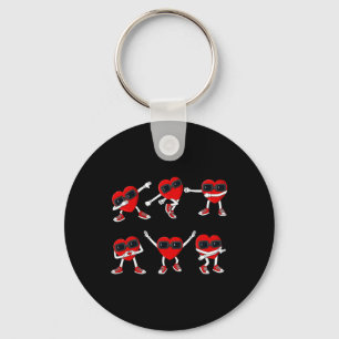 Dancing Hearts Dance Challenge Valentines Day Boys Key Ring