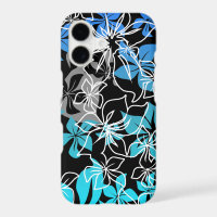 Dancing Hibiscus Hawaiian Blend Floral Blue