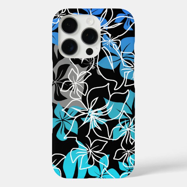 Dancing Hibiscus Hawaiian Blend Floral Turq Case-Mate iPhone Case (Back)