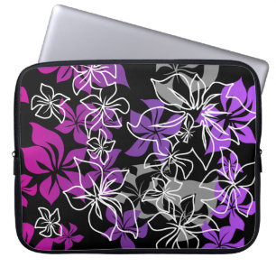 Dancing Hibiscus Hawaiian Neoprene Wetsuit Laptop Sleeve