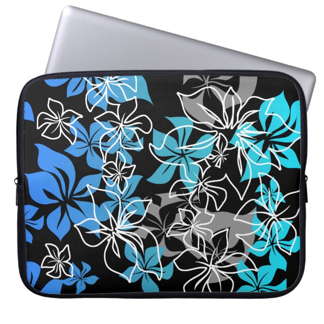 Dancing Hibiscus Hawaiian Neoprene Wetsuit Laptop Sleeve (Front)