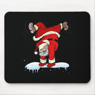 Dancing Hip Hop Santa Claus Xmas Christmas Party Mouse Pad