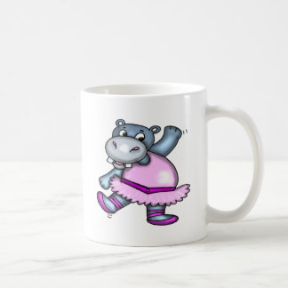 Dancing Hippo Ballerina Coffee Mug