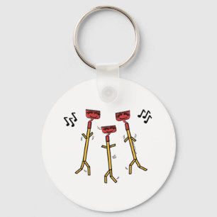 Dancing Hoes Key Ring