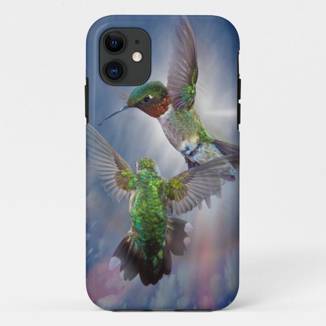 Dancing Hummingbirds iPhone 5 Cover (Back)
