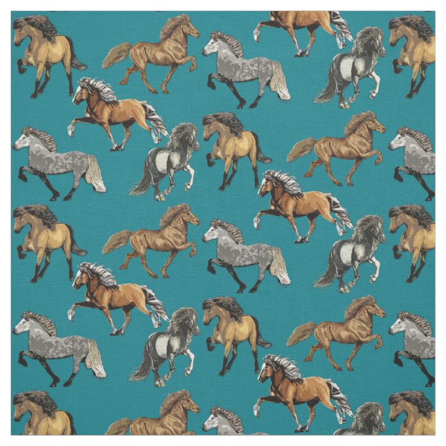 Dancing Icelandics Two Fabric (Swatch)