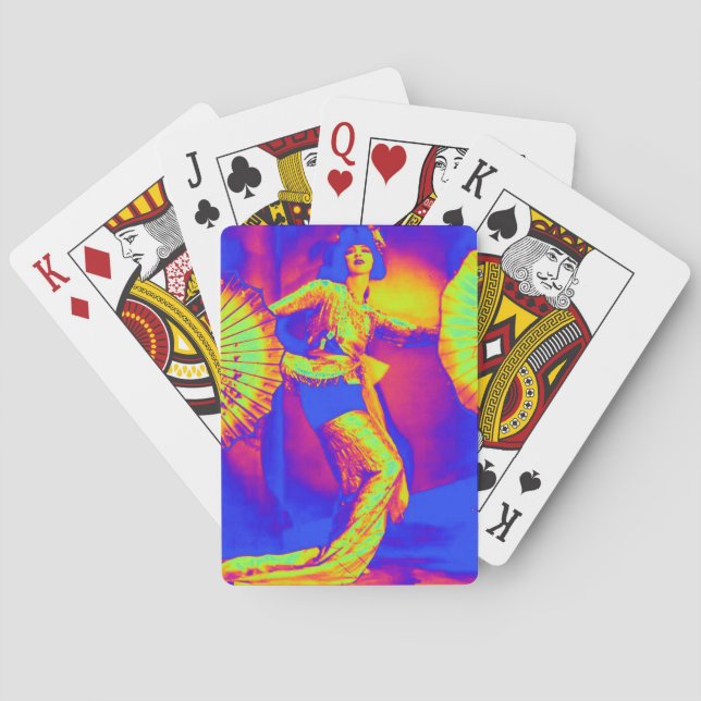 Dancing in colour playing cards (Back)