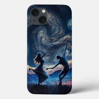 dancing in starry night iPhone 13 case