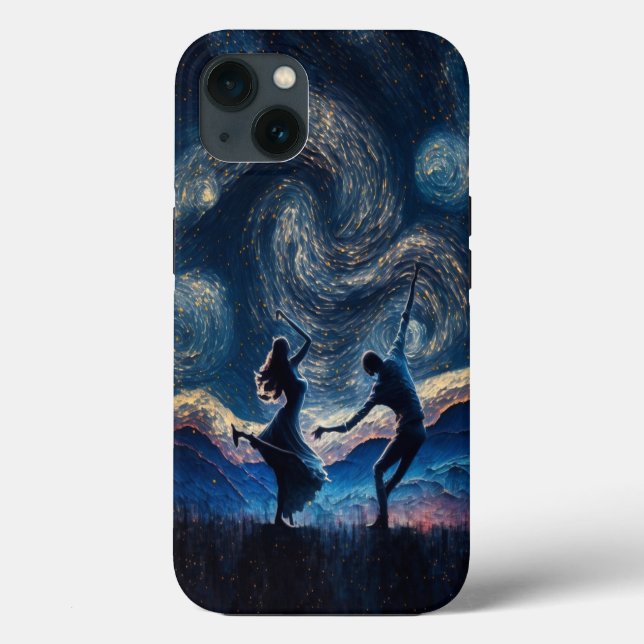 dancing in starry night Case-Mate iPhone case (Back)