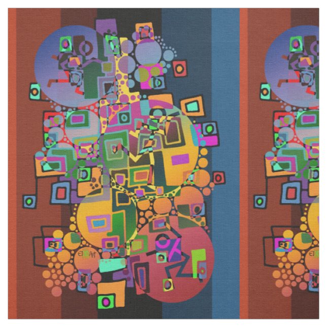 Dancing in the city + your ideas fabric (Swatch)