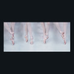 Dancing in the clouds poster<br><div class="desc">four sets of ballet feet with background resembling clouds</div>