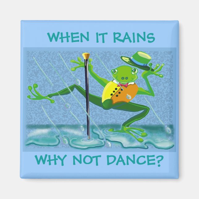 Dancing in the rain magnet (Front)