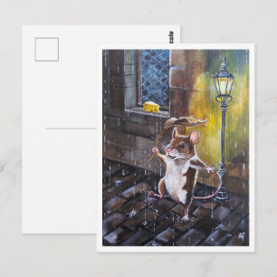 Dancing in the Rain Painting by Alfred Fox Postcard