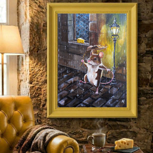 Dancing in the Rain Painting by Alfred Fox Poster