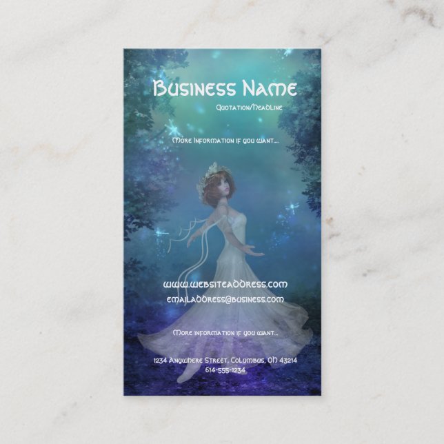 Dancing in the Woods Business Card (Front)