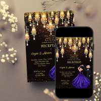 Dancing Indian couple chic reception template