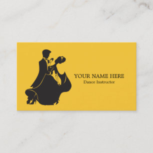 Dancing Instructor Business Card Template