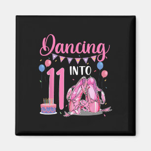 Dancing Into 11th Birthday Ballerina Ballet 11 Yea Magnet
