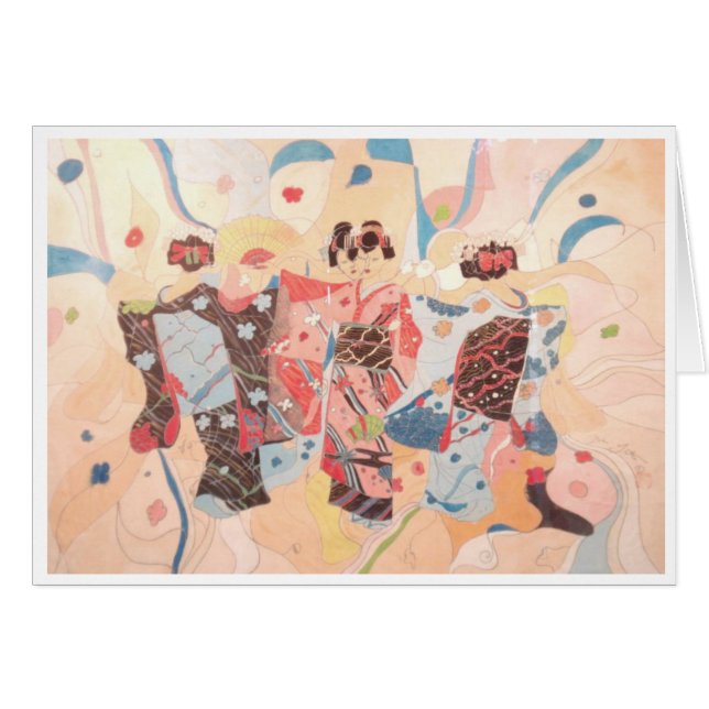 DANCING KIMONO, JAPANESE GEISHA (Front Horizontal)