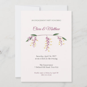 Dancing Lady Ginger Engagement Party Invitation