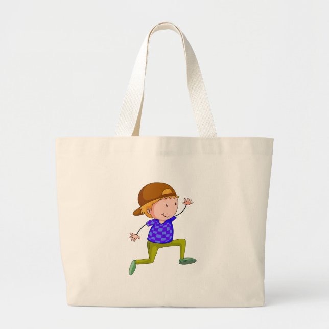 Dancing Large Tote Bag (Front)