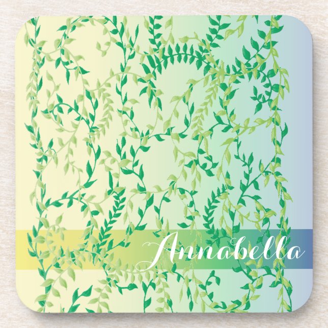 Dancing leaves coaster (Front)