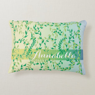 Dancing leaves decorative cushion