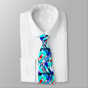 Dancing leaves tie