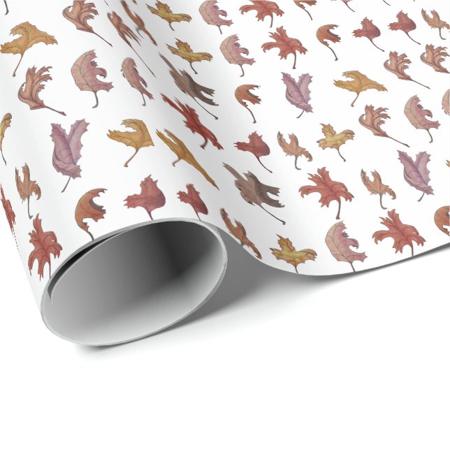 Dancing Leaves Wrapping Paper (Roll Corner)